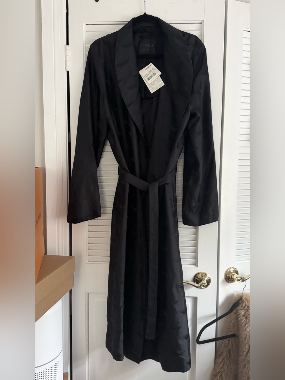 La Perla Silk Black Robe